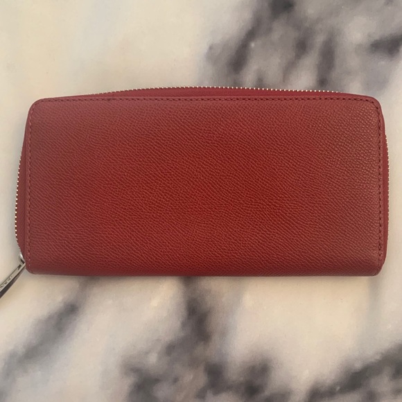 Coach Red Zip Wallet - Picture 4 of 5